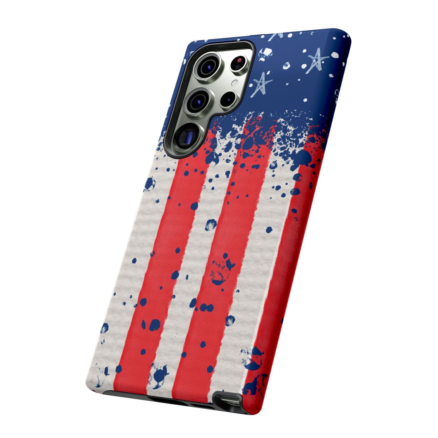Vintage American Flag Splatter – Samsung Galaxy Case - BOGO Cases