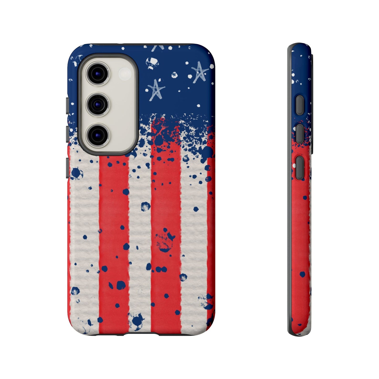 Vintage American Flag Splatter – Samsung Galaxy Case - BOGO Cases