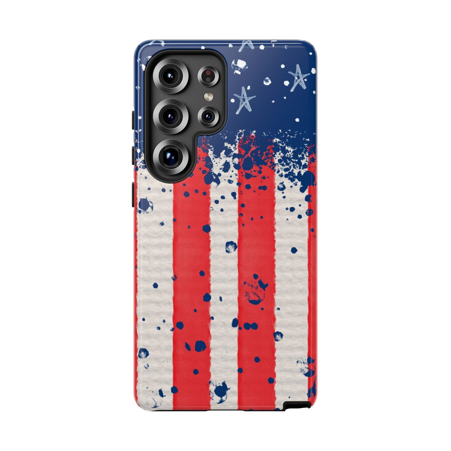 Vintage American Flag Splatter – Samsung Galaxy Case - BOGO Cases