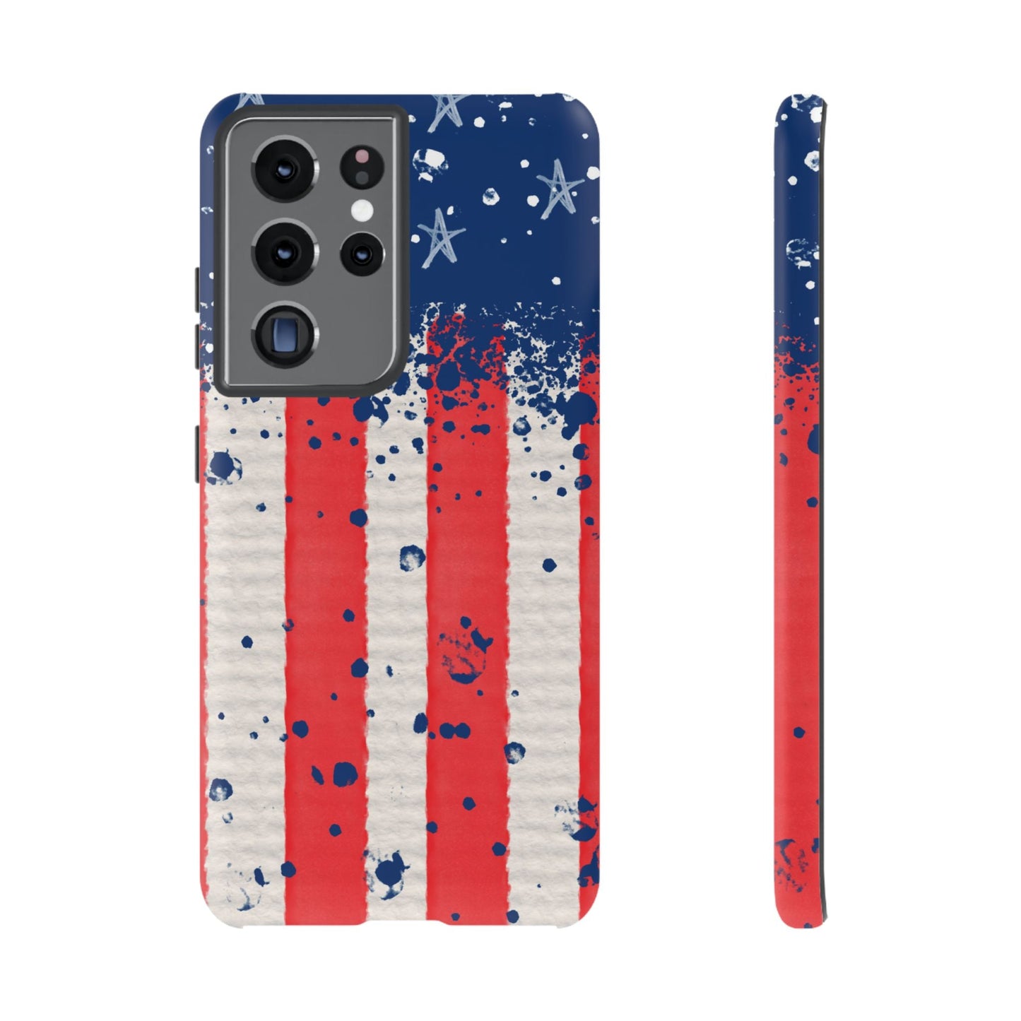 Vintage American Flag Splatter – Samsung Galaxy Case - BOGO Cases
