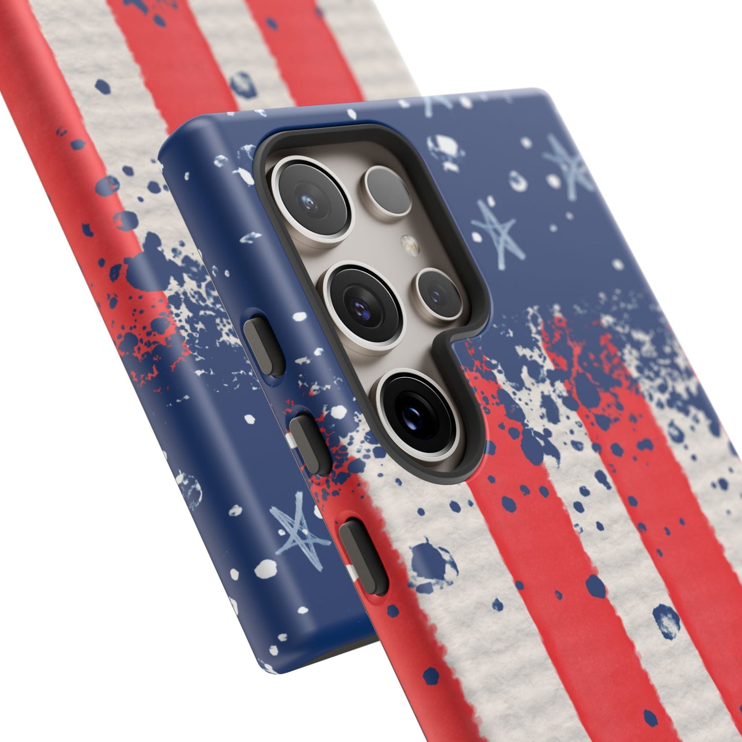 Vintage American Flag Splatter – Samsung Galaxy Case - BOGO Cases