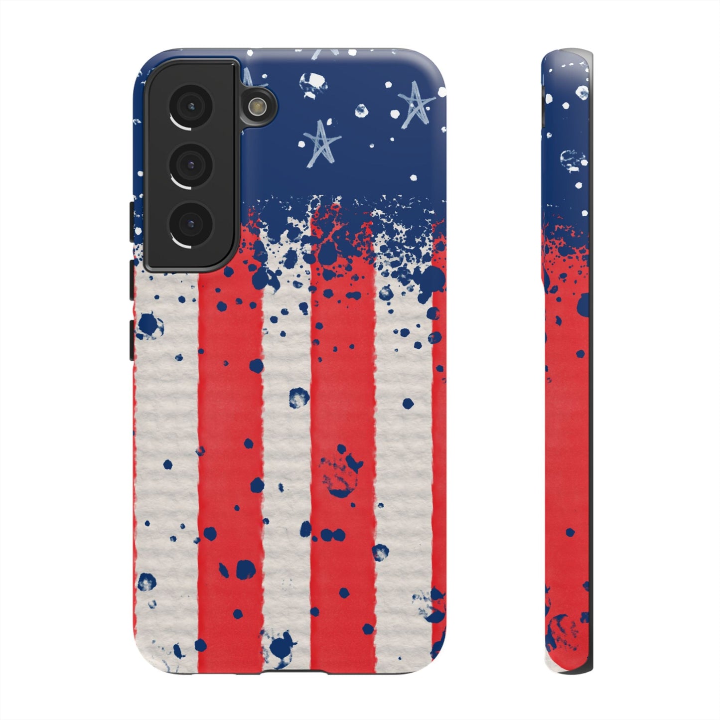 Vintage American Flag Splatter – Samsung Galaxy Case - BOGO Cases