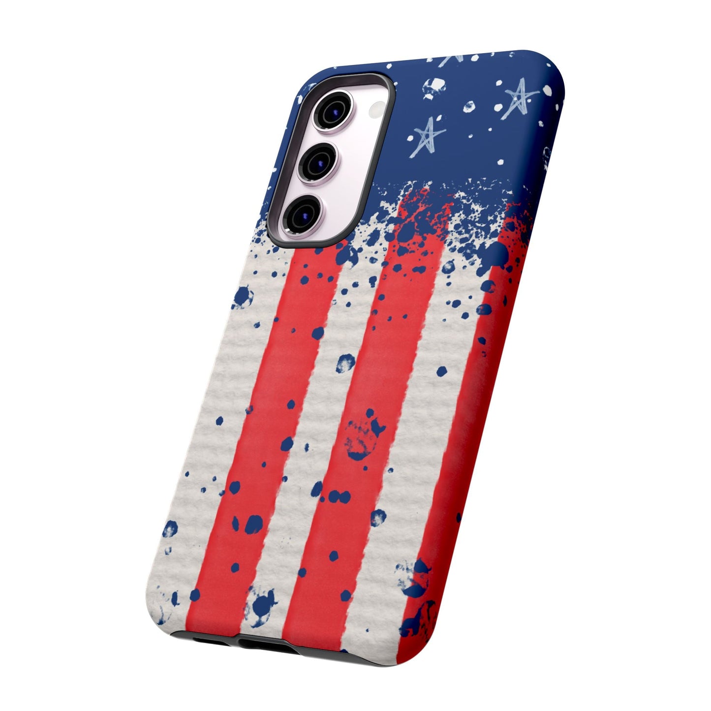 Vintage American Flag Splatter – Samsung Galaxy Case - BOGO Cases
