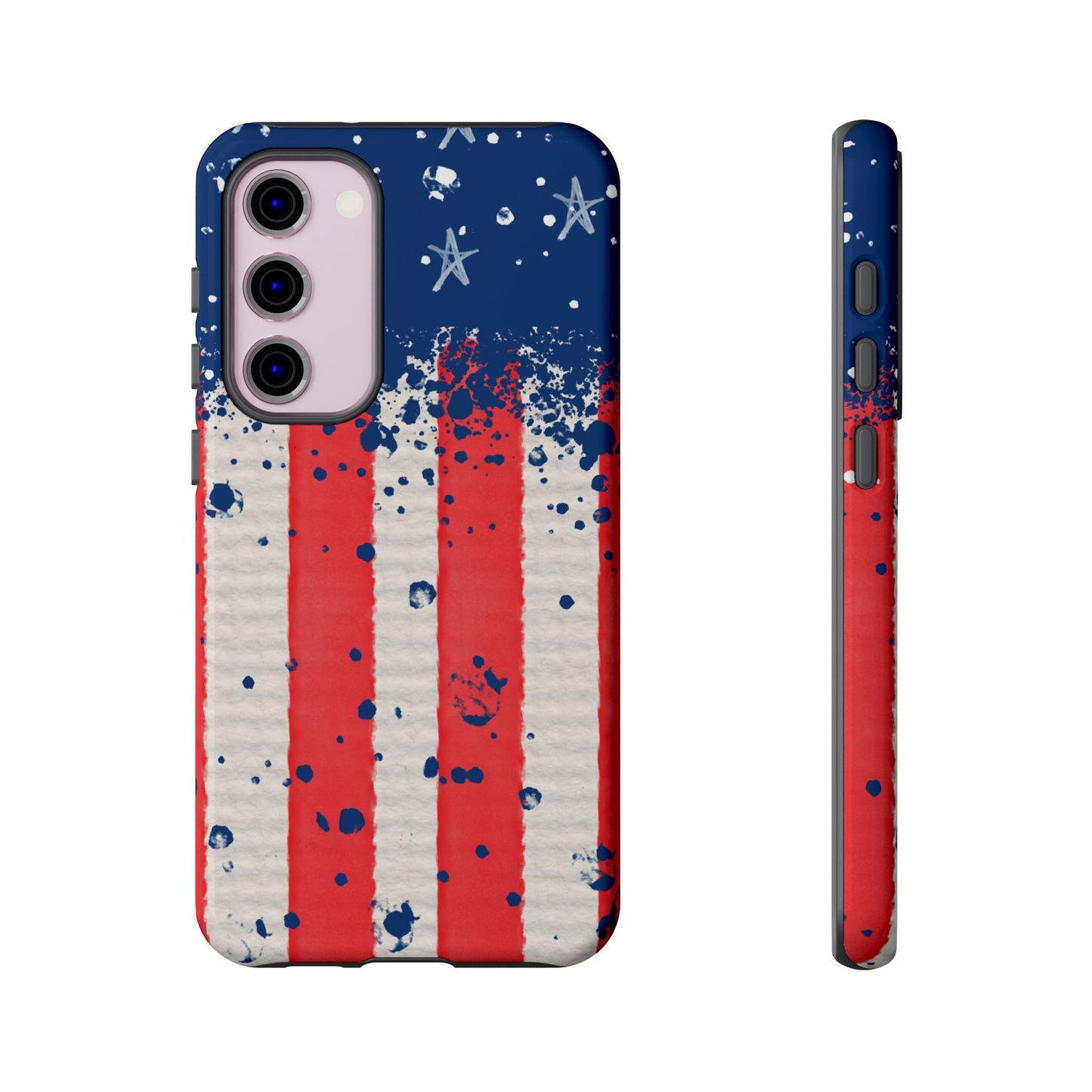Vintage American Flag Splatter – Samsung Galaxy Case - BOGO Cases