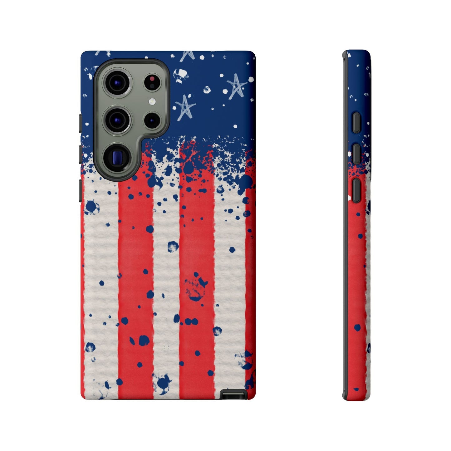 Vintage American Flag Splatter – Samsung Galaxy Case - BOGO Cases