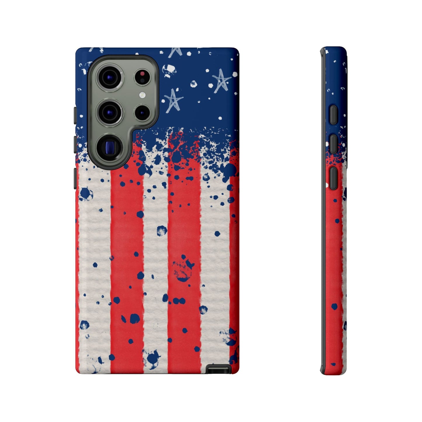 Vintage American Flag Splatter – Samsung Galaxy Case - BOGO Cases
