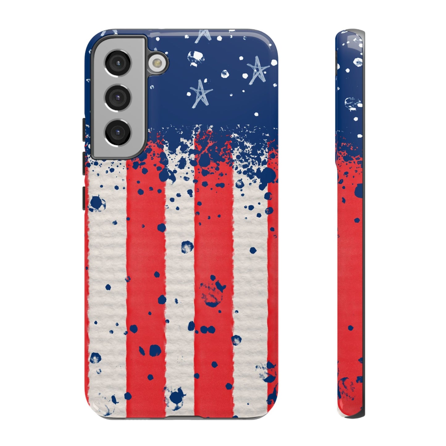 Vintage American Flag Splatter – Samsung Galaxy Case - BOGO Cases