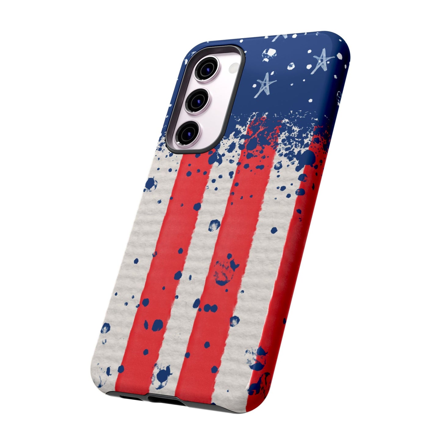 Vintage American Flag Splatter – Samsung Galaxy Case - BOGO Cases