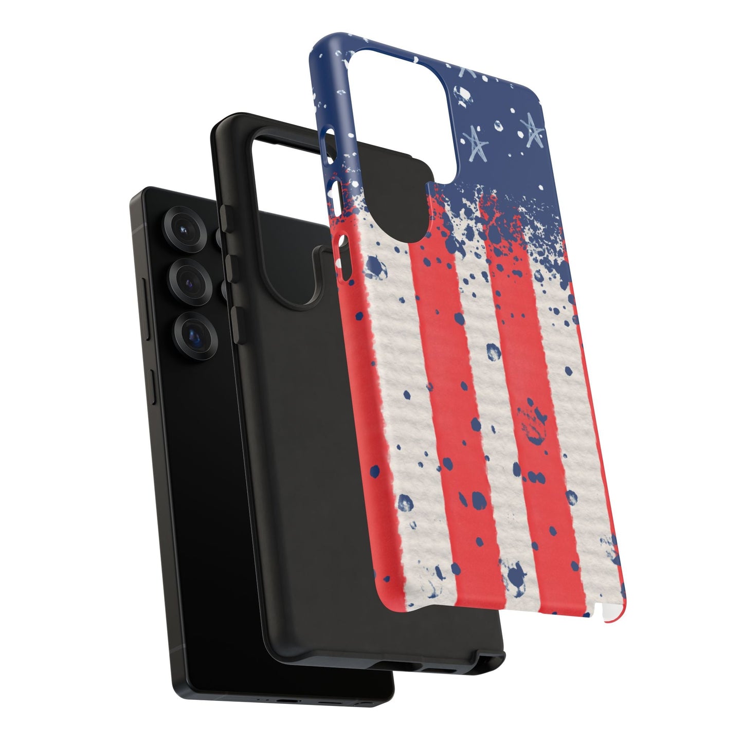 Vintage American Flag Splatter – Samsung Galaxy Case - BOGO Cases