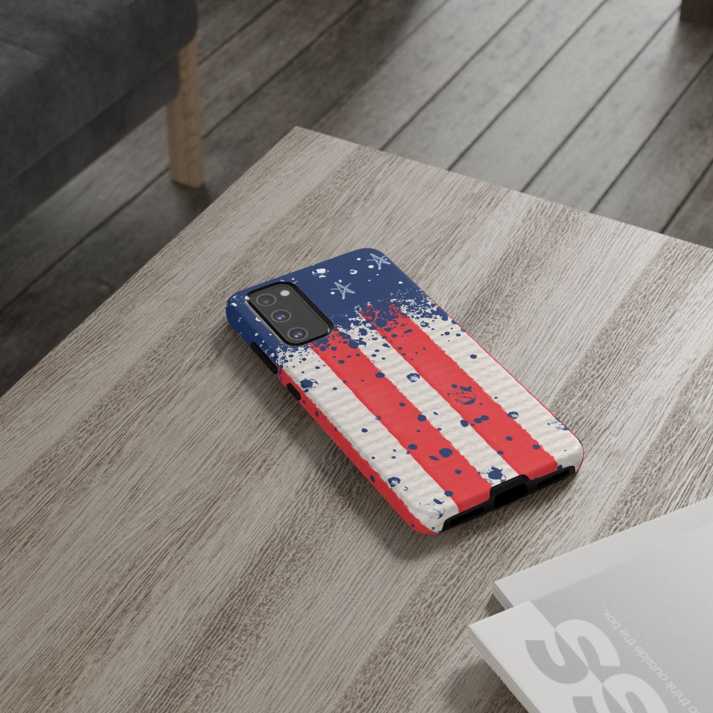 Vintage American Flag Splatter – Samsung Galaxy Case - BOGO Cases
