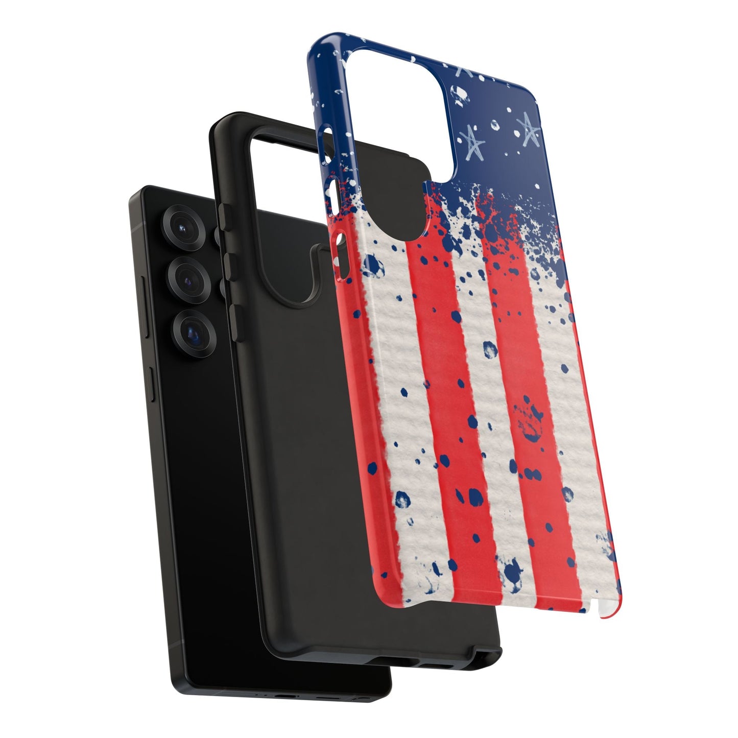Vintage American Flag Splatter – Samsung Galaxy Case - BOGO Cases