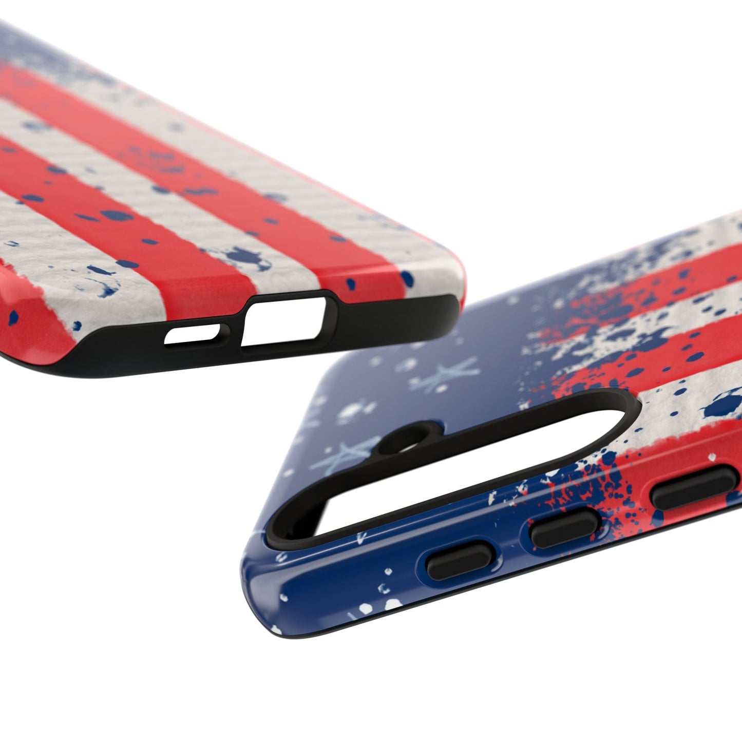 Vintage American Flag Splatter – Samsung Galaxy Case - BOGO Cases