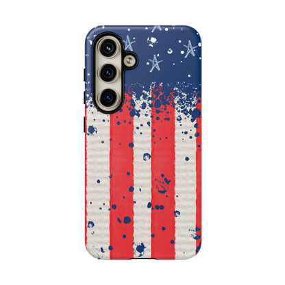 Vintage American Flag Splatter – Samsung Galaxy Case - BOGO Cases