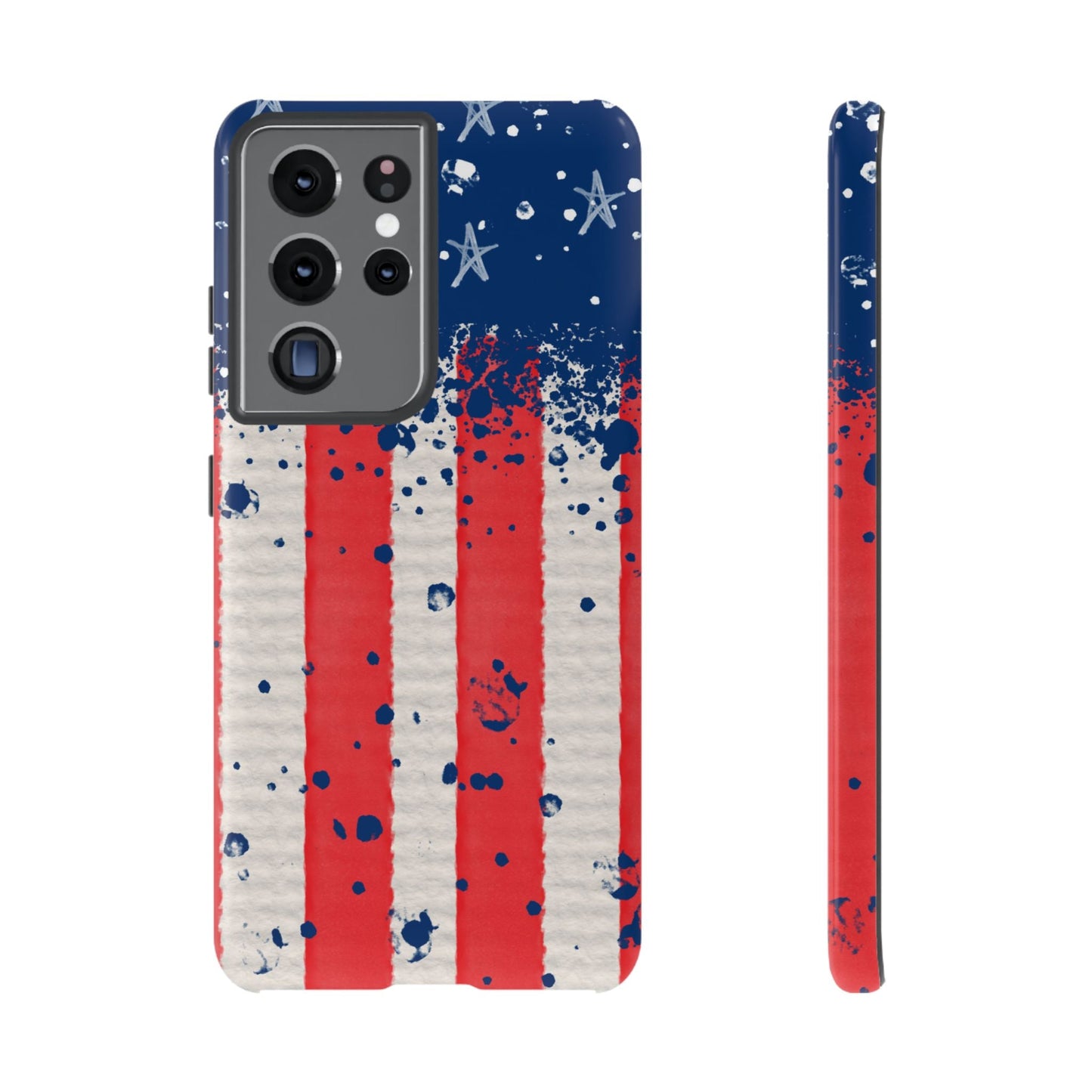 Vintage American Flag Splatter – Samsung Galaxy Case - BOGO Cases