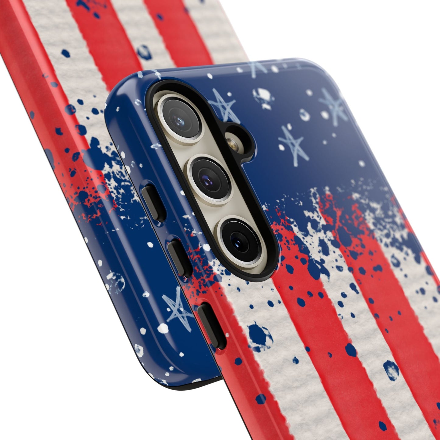 Vintage American Flag Splatter – Samsung Galaxy Case - BOGO Cases
