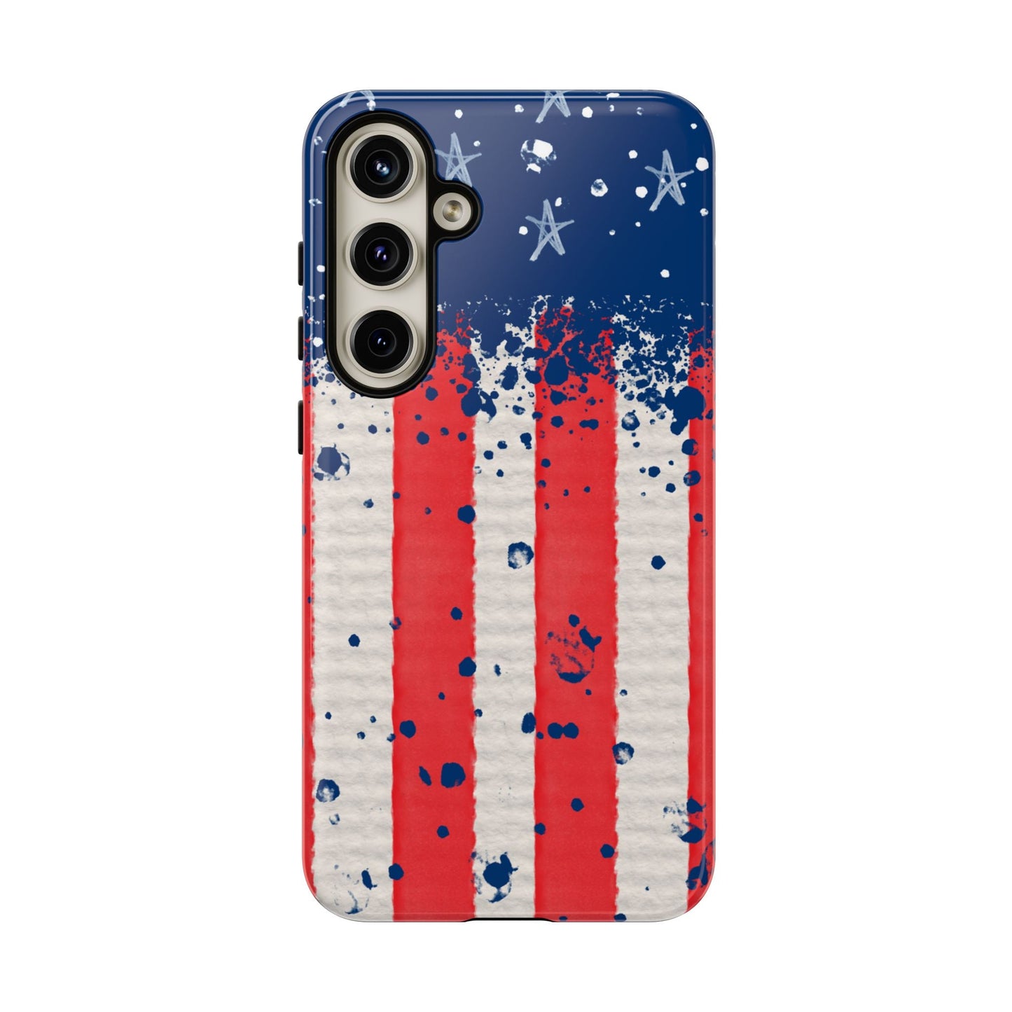 Vintage American Flag Splatter – Samsung Galaxy Case - BOGO Cases