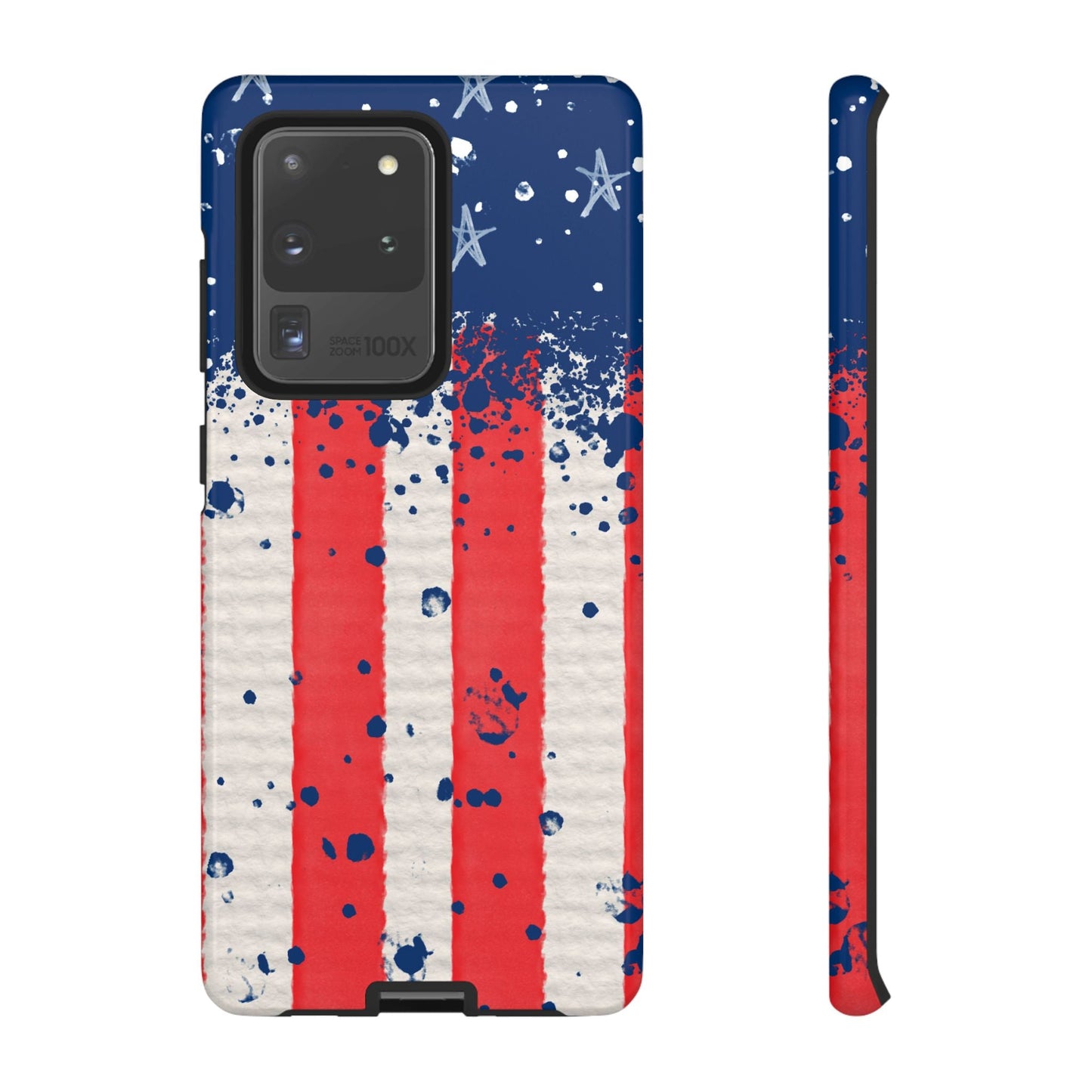 Vintage American Flag Splatter – Samsung Galaxy Case - BOGO Cases