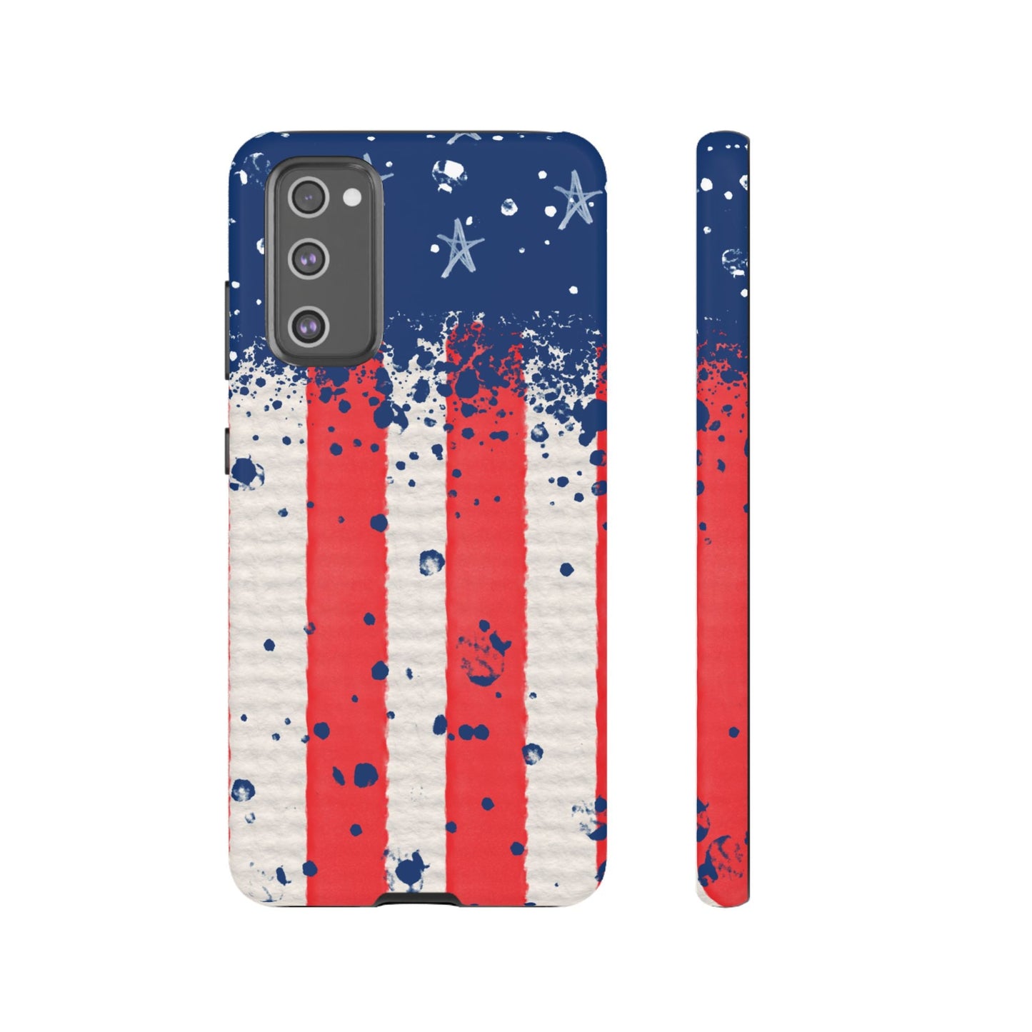 Vintage American Flag Splatter – Samsung Galaxy Case - BOGO Cases