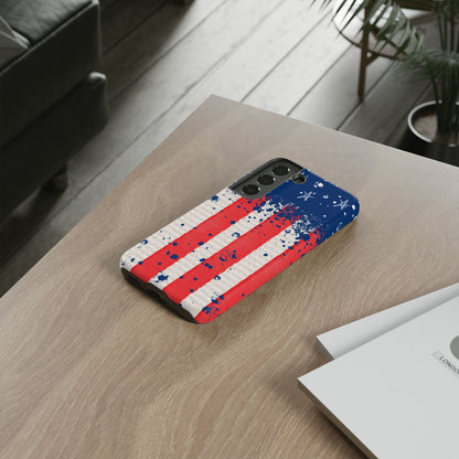 Vintage American Flag Splatter – Samsung Galaxy Case - BOGO Cases
