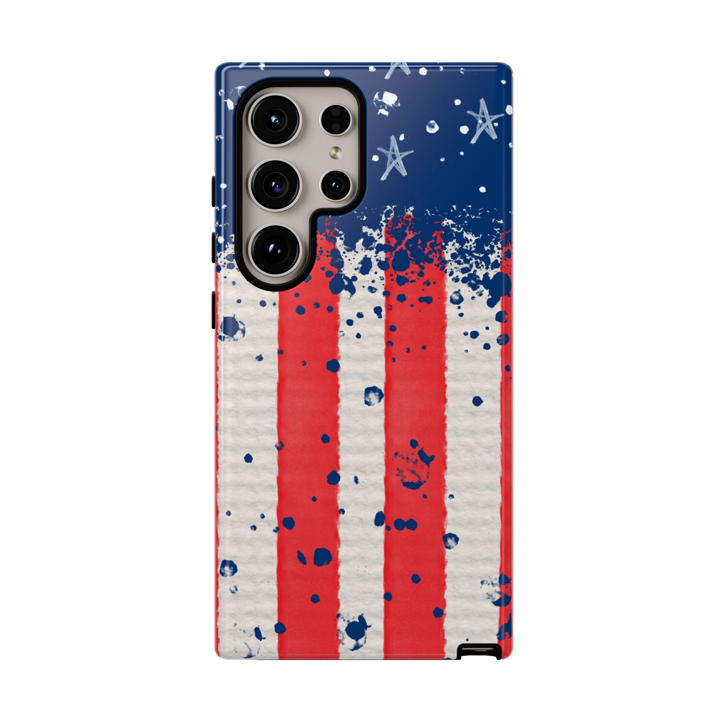 Vintage American Flag Splatter – Samsung Galaxy Case - BOGO Cases