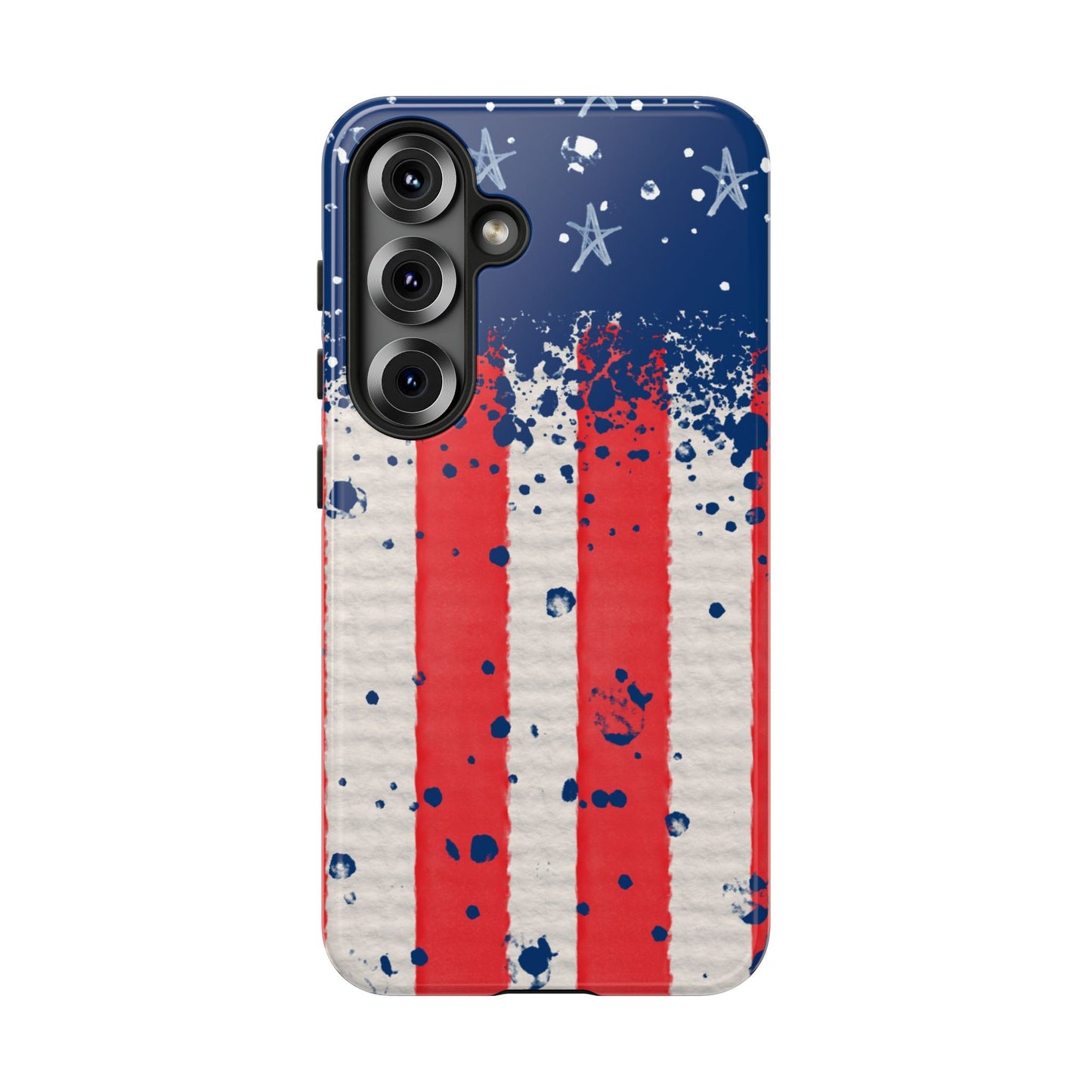 Vintage American Flag Splatter – Samsung Galaxy Case - BOGO Cases