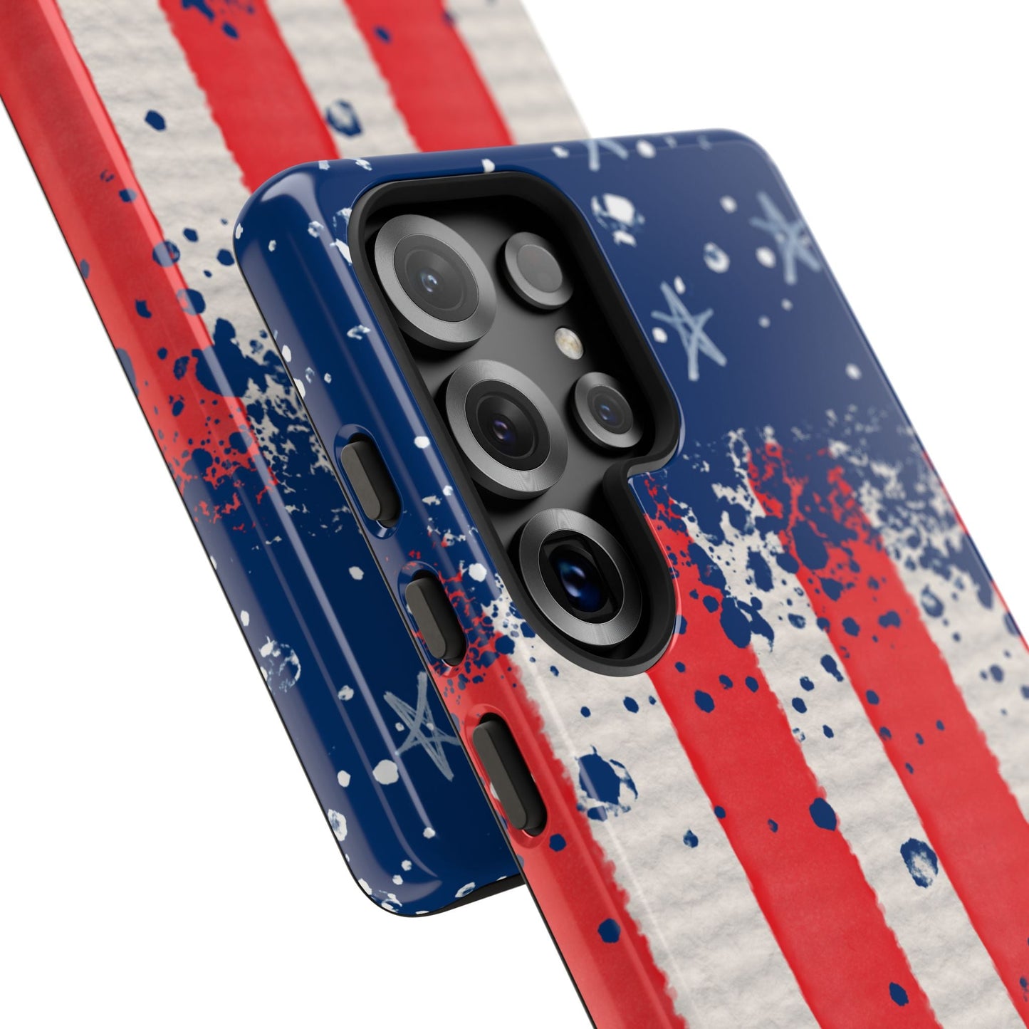 Vintage American Flag Splatter – Samsung Galaxy Case - BOGO Cases