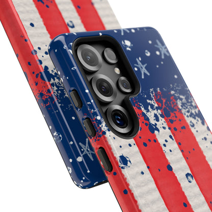 Vintage American Flag Splatter – Samsung Galaxy Case - BOGO Cases