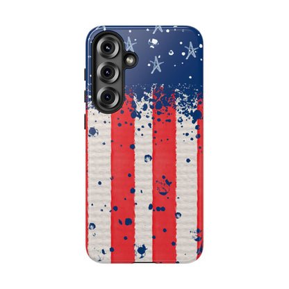 Vintage American Flag Splatter – Samsung Galaxy Case - BOGO Cases