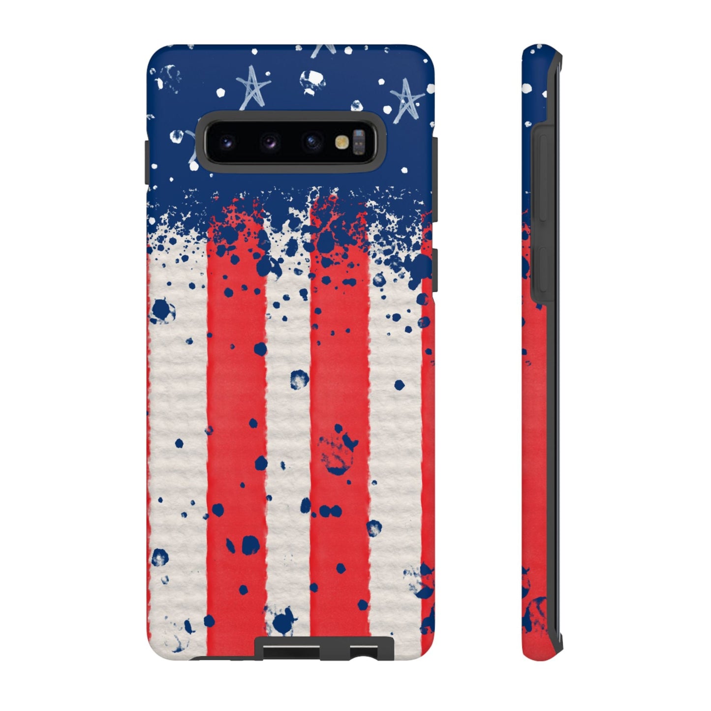Vintage American Flag Splatter – Samsung Galaxy Case - BOGO Cases