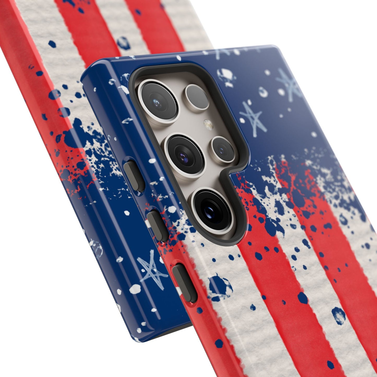 Vintage American Flag Splatter – Samsung Galaxy Case - BOGO Cases