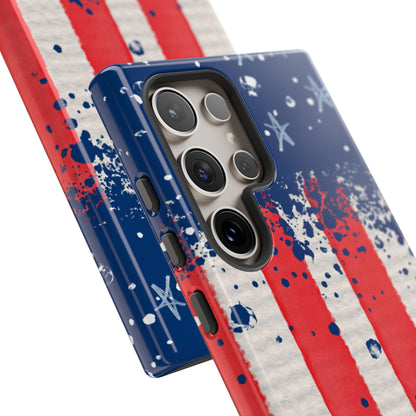 Vintage American Flag Splatter – Samsung Galaxy Case - BOGO Cases