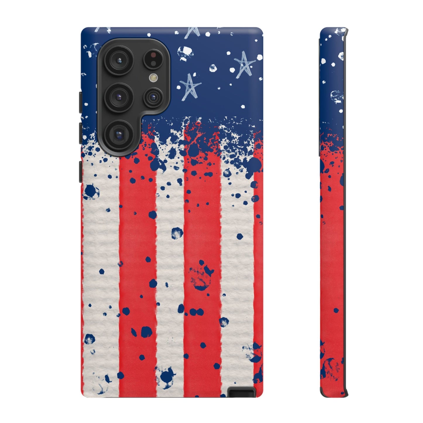 Vintage American Flag Splatter – Samsung Galaxy Case - BOGO Cases