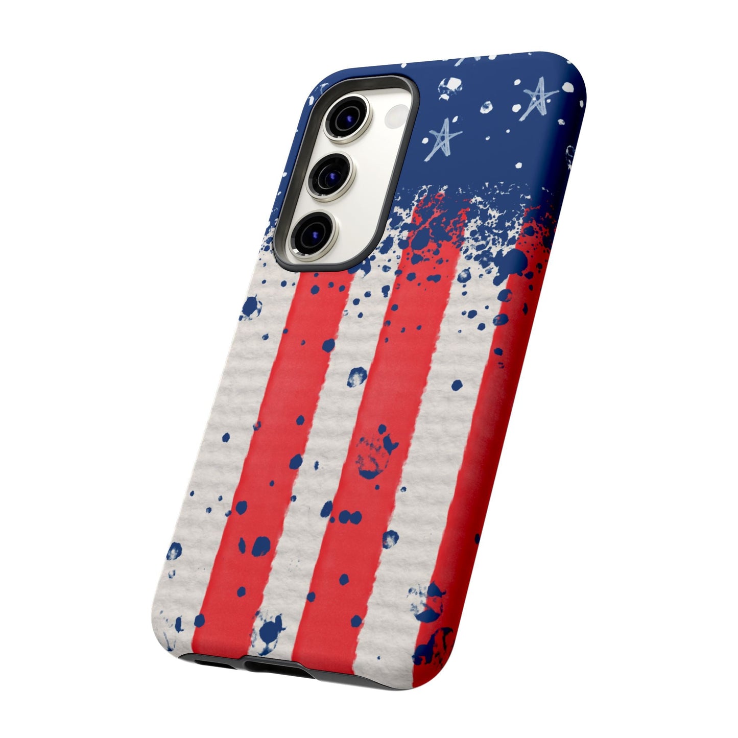 Vintage American Flag Splatter – Samsung Galaxy Case - BOGO Cases