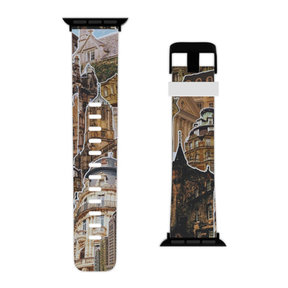 Vintage Architectural Collage Apple Watch Band - BOGO Cases