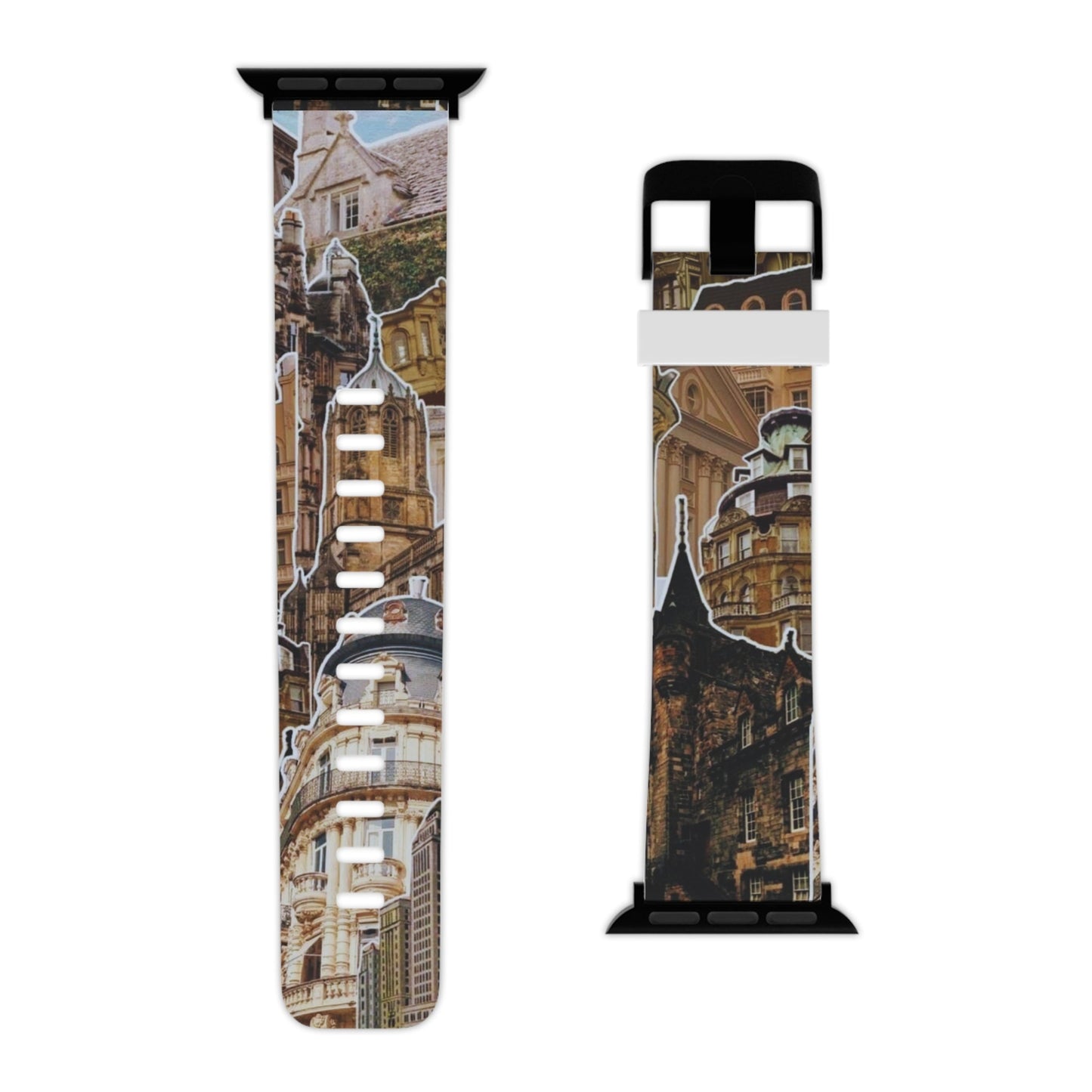 Vintage Architectural Collage Apple Watch Band - BOGO Cases