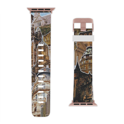 Vintage Architectural Collage Apple Watch Band - BOGO Cases