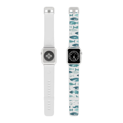 Vintage Blue Fish Print Apple Watch Band - BOGO Cases