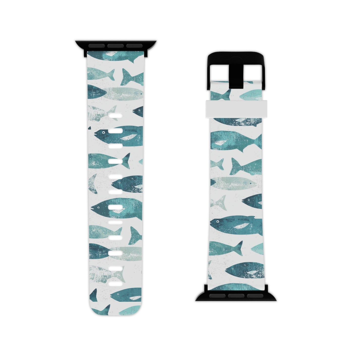 Vintage Blue Fish Print Apple Watch Band - BOGO Cases