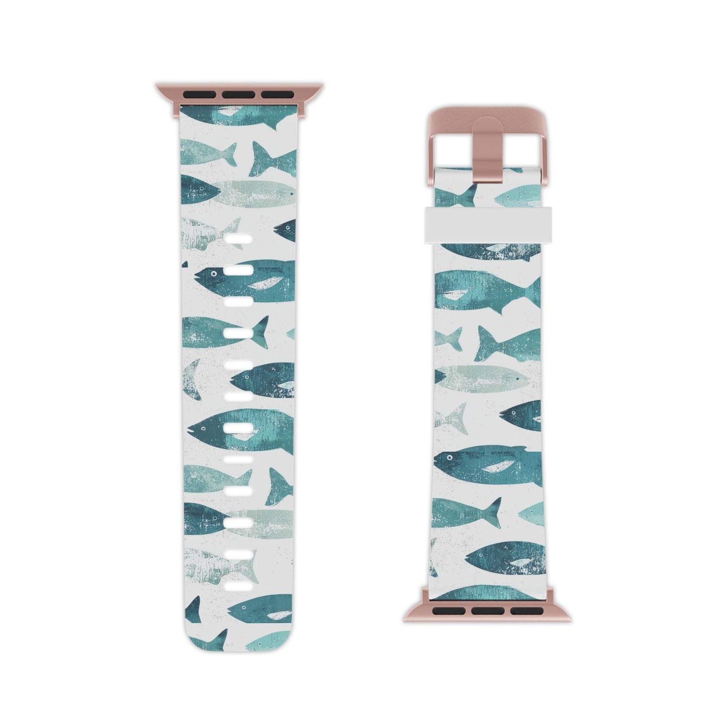 Vintage Blue Fish Print Apple Watch Band - BOGO Cases
