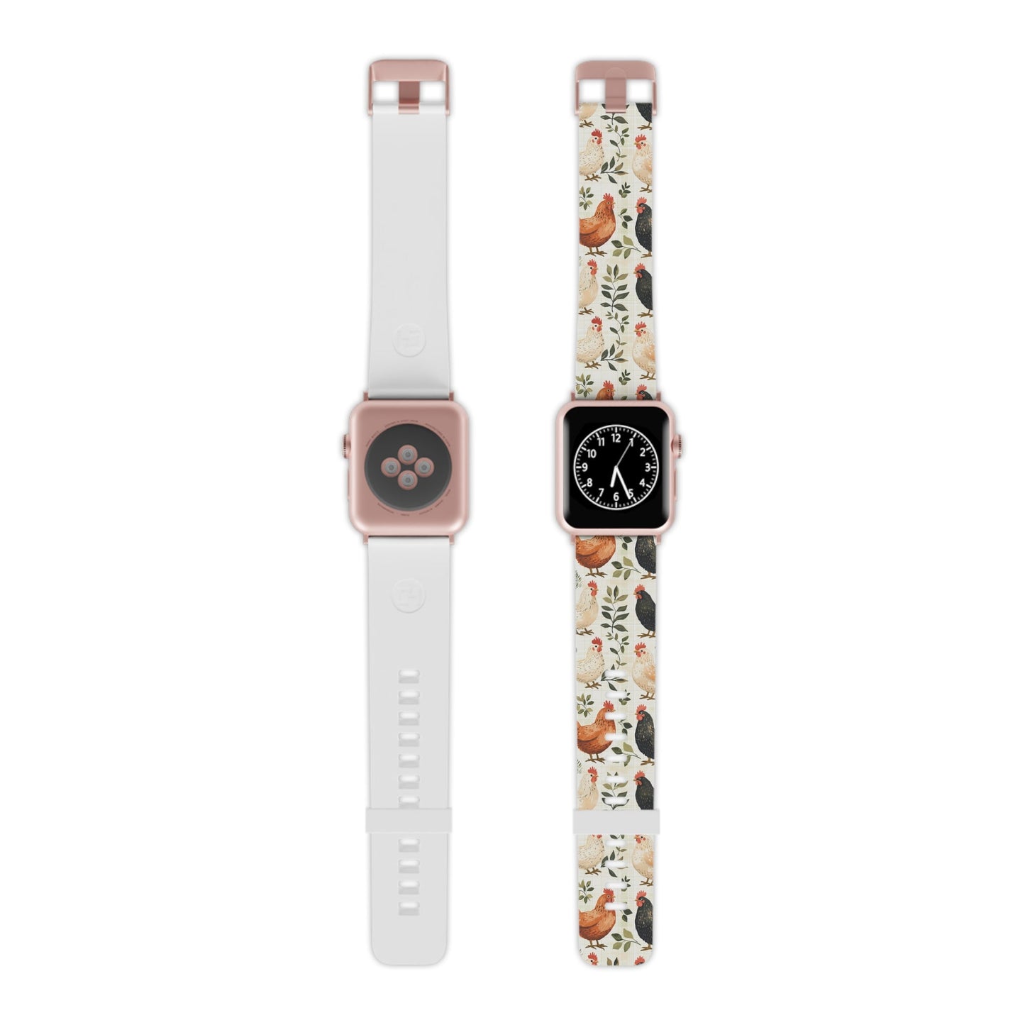 Vintage Chicken Farmhouse Case Rustic Leaves Design Apple Watch Band - BOGO Cases