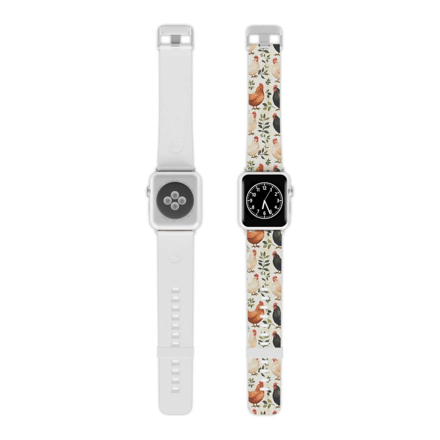 Vintage Chicken Farmhouse Case Rustic Leaves Design Apple Watch Band - BOGO Cases