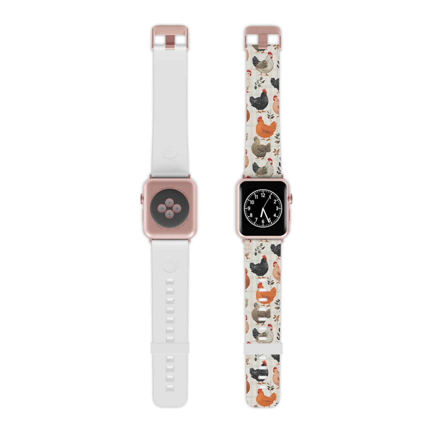  Vintage Chicken & Leaves Farmhouse Style Apple Watch Band - BOGO Cases