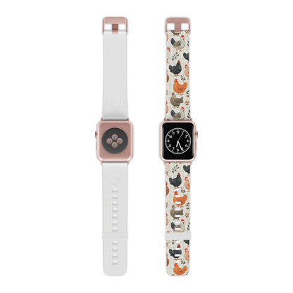  Vintage Chicken & Leaves Farmhouse Style Apple Watch Band - BOGO Cases