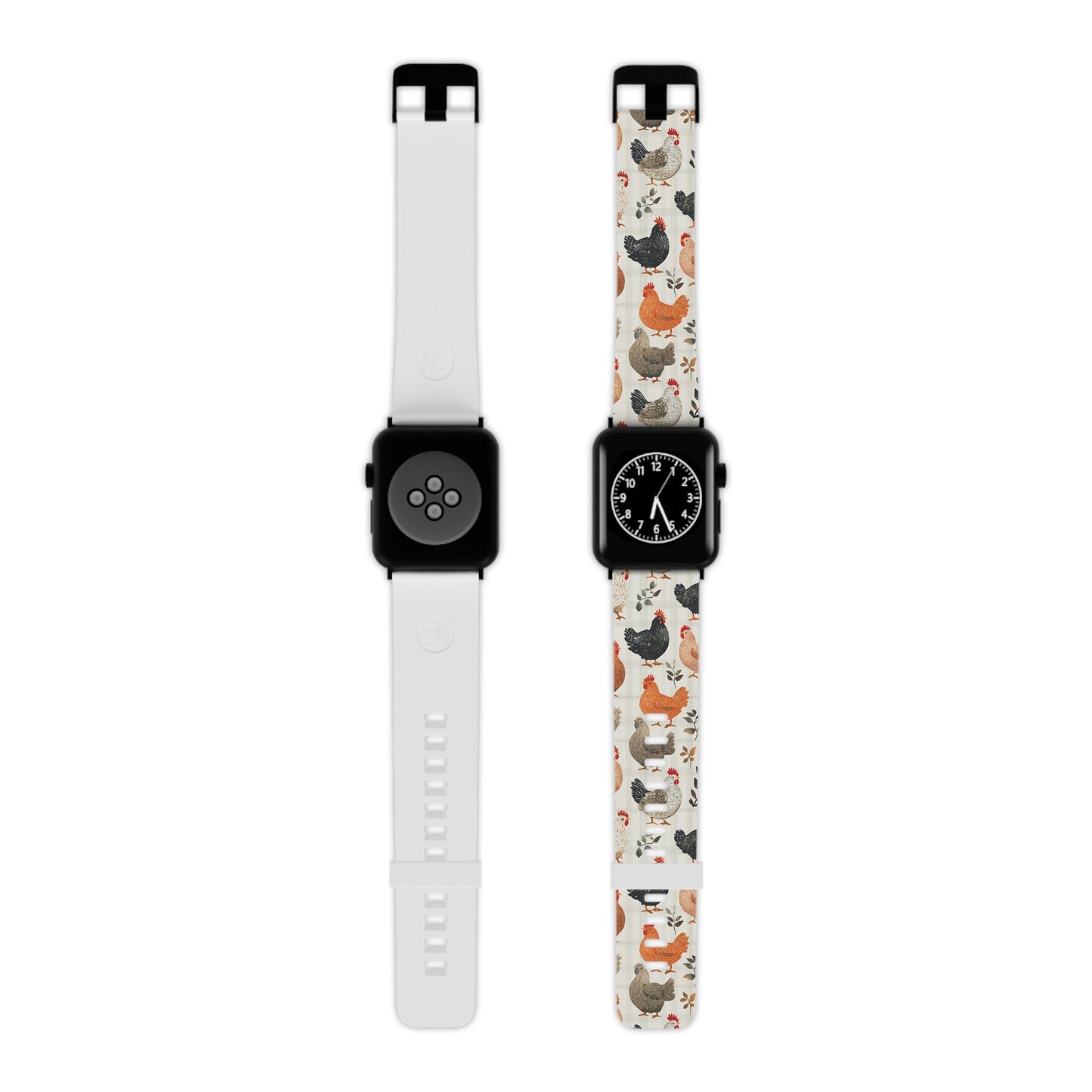  Vintage Chicken & Leaves Farmhouse Style Apple Watch Band - BOGO Cases