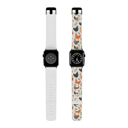  Vintage Chicken & Leaves Farmhouse Style Apple Watch Band - BOGO Cases