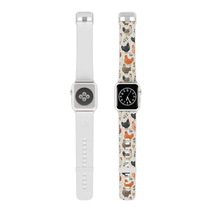  Vintage Chicken & Leaves Farmhouse Style Apple Watch Band - BOGO Cases