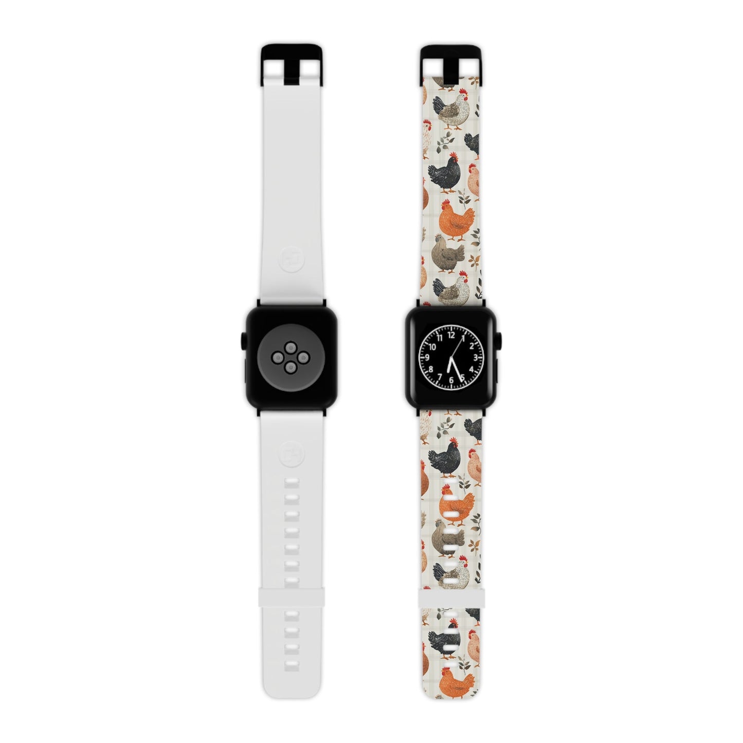  Vintage Chicken & Leaves Farmhouse Style Apple Watch Band - BOGO Cases