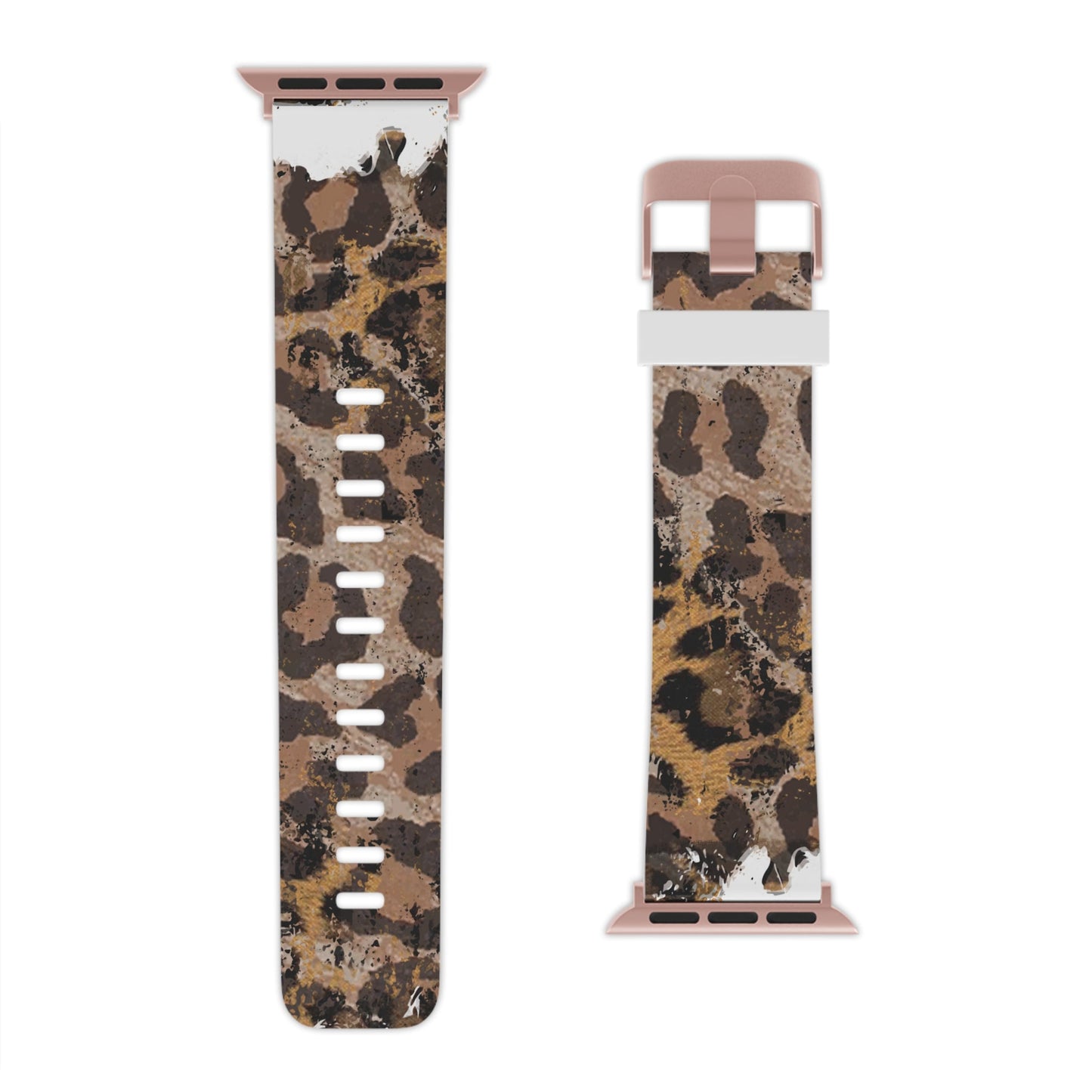Vintage Distressed Leopard Print Apple Watch Band - BOGO Cases