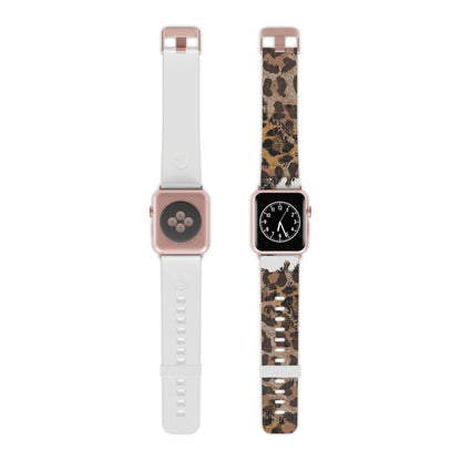Vintage Distressed Leopard Print Apple Watch Band - BOGO Cases