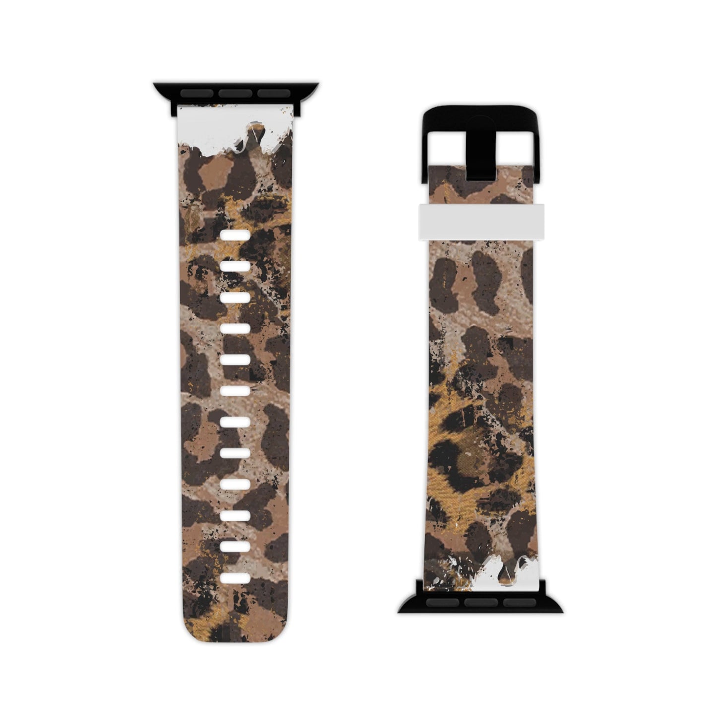 Vintage Distressed Leopard Print Apple Watch Band - BOGO Cases